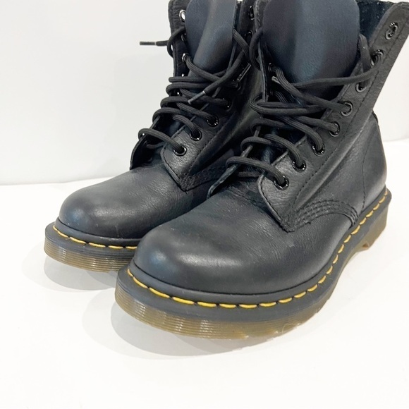 Dr. Martens 1460 Pascal Leather Lace Up Black Boots - Picture 6 of 14